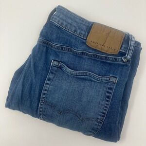 American Eagle Next Level Flex Bootcut Jeans Blue Men's 34x32 (34x30) Stretch